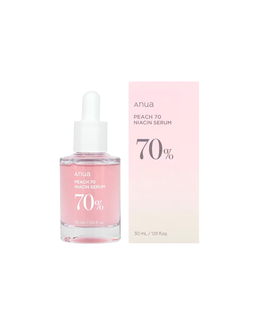 Anua Peach 70% Niacinamide Serum  brightening hydrating face serum  30 Ml