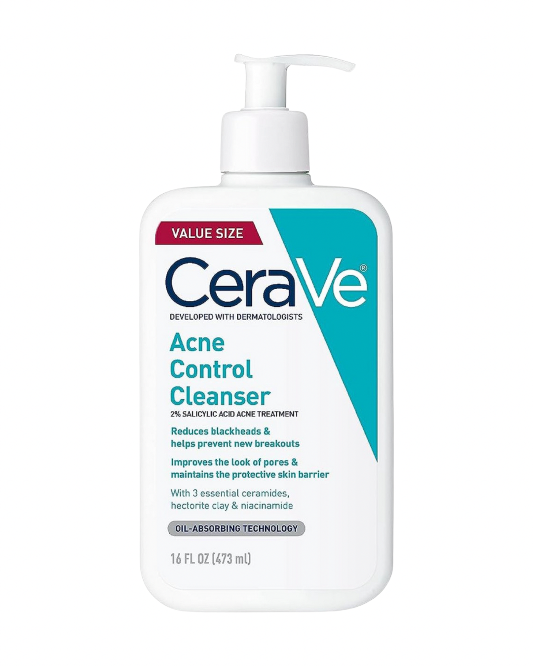 CeraVe Face Wash Acne Treatment Salicylic Acid Cleanser - 473Ml