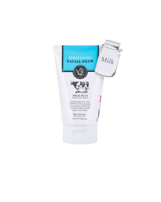 برايت اند وايت رغوة تفتيح الوجه ميلك بلس كيو 10 من سينتيو - 100 مل