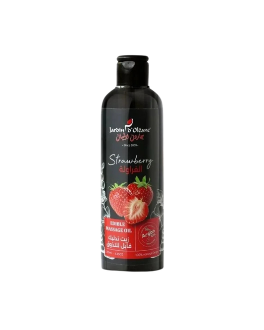 زيت قابل للتذوق بالفراوله من جاردن اوليان - 250مل