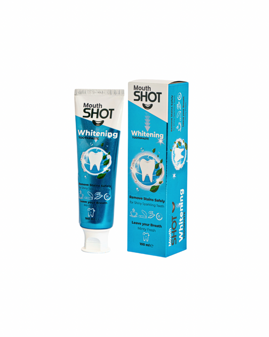 معجون تبيض الاسنان بنكهة النعناع المنعش - من شوت 100 مل