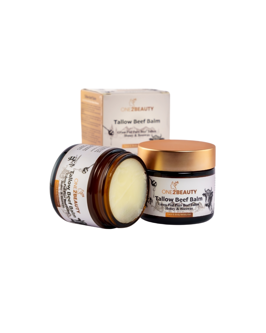 زبدة بيف تالو للجسم و البشرة - من ون تو بيوتي 60 جرام