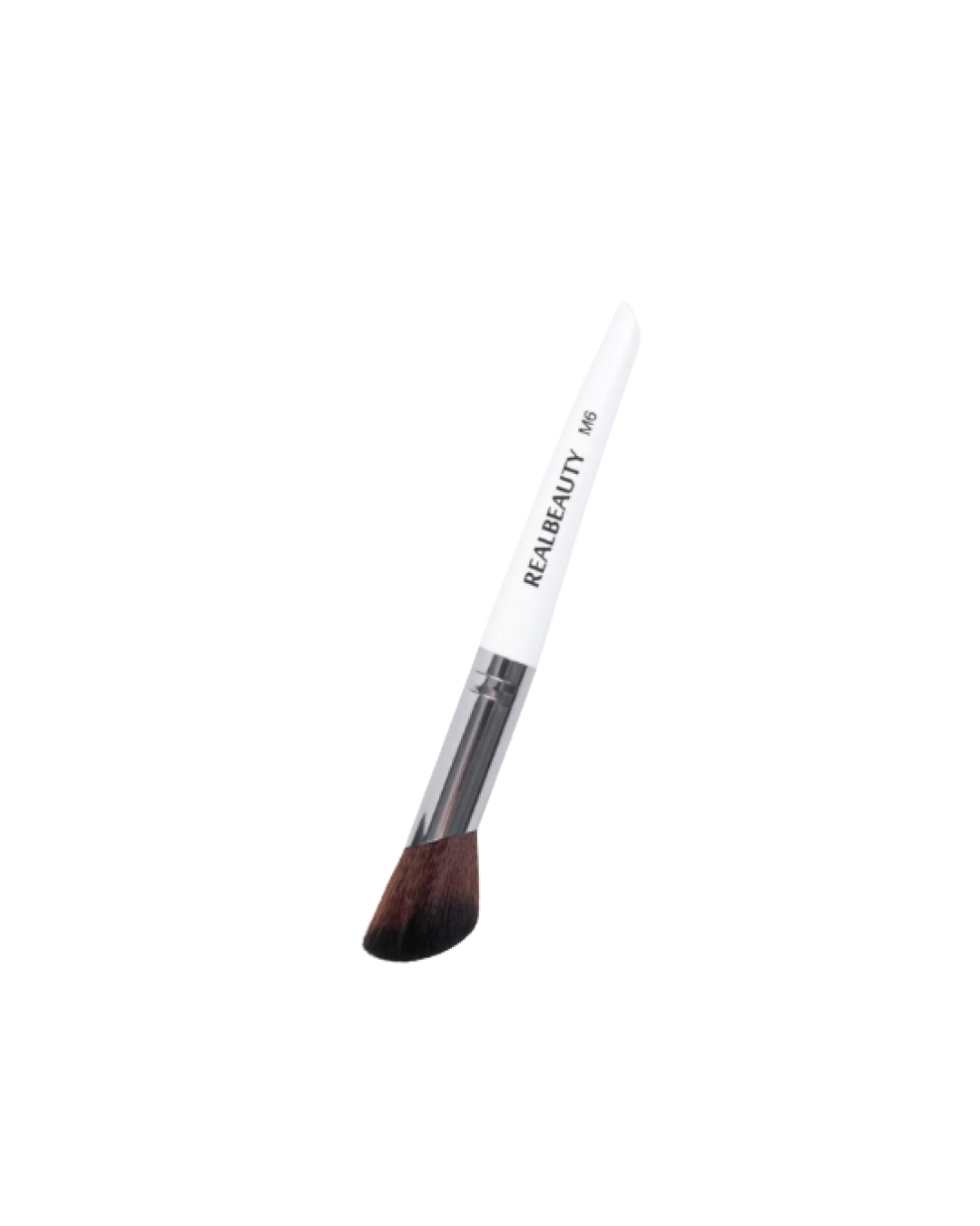 White powder and highlighter makeup brush