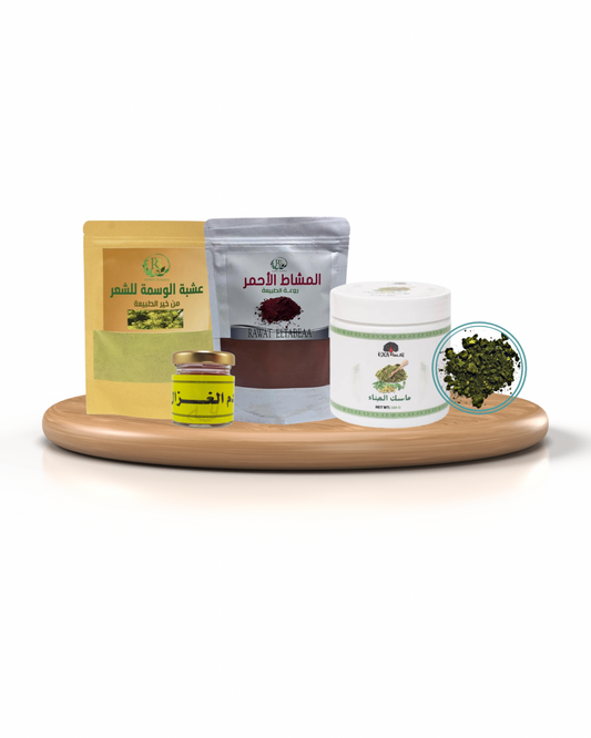 بكج ماسك الحناء لون عنابي (برغندي)