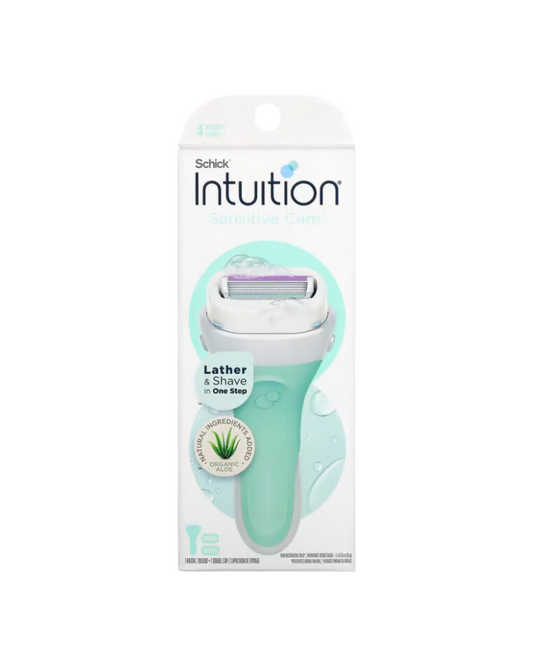 Intuition Sensitive Care Razor With Blade Set Green Olevera -10g